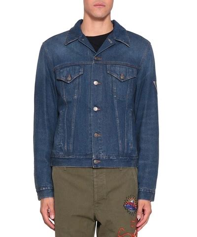 Gucci Laveugle Par Amour Denim Cotton Jacket 